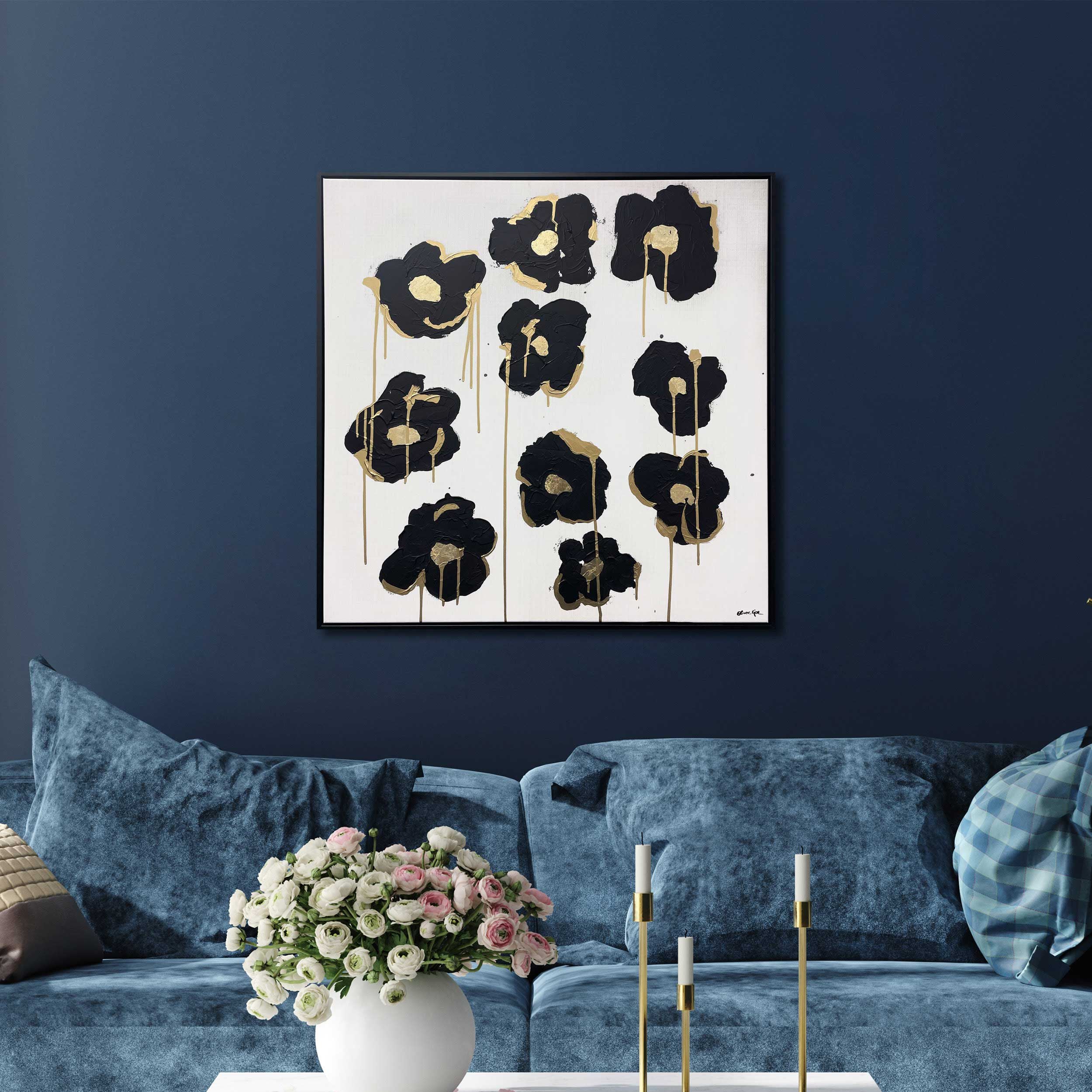 Giled Camellias | Floral and Botanical Wall Art by The Oliver Gal