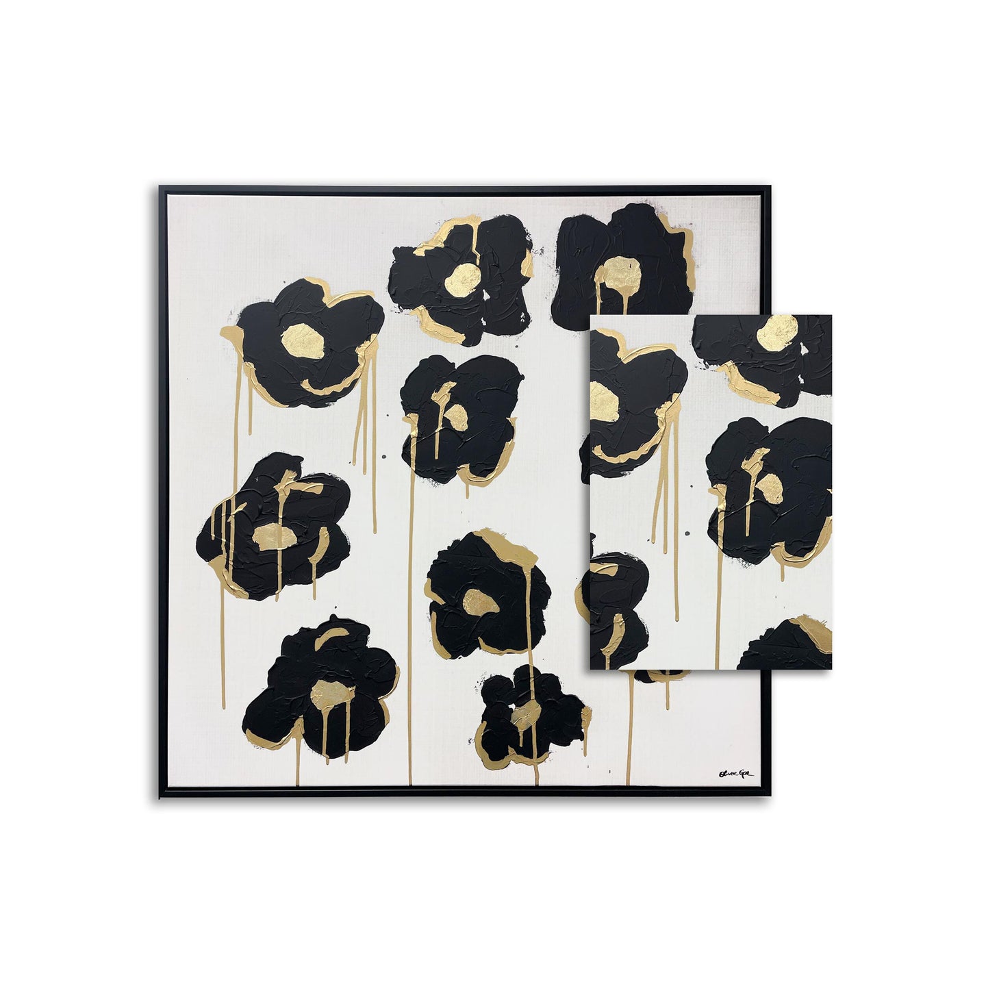 Giled Camellias | Floral and Botanical Wall Art by The Oliver Gal