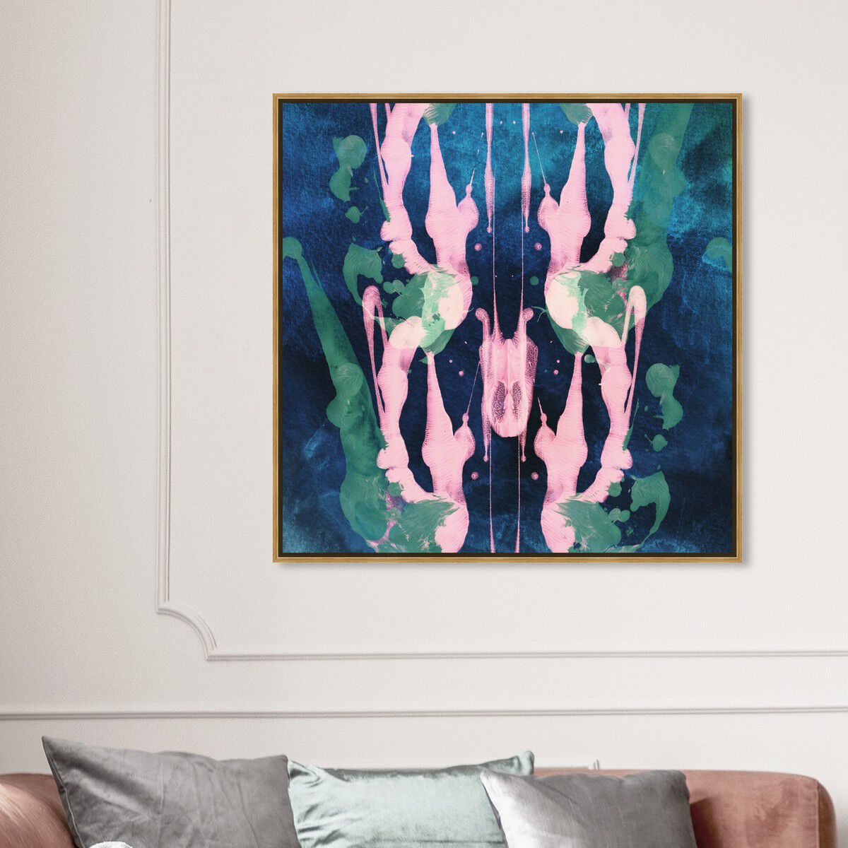 40x40/Framed Canvas/PSGLD