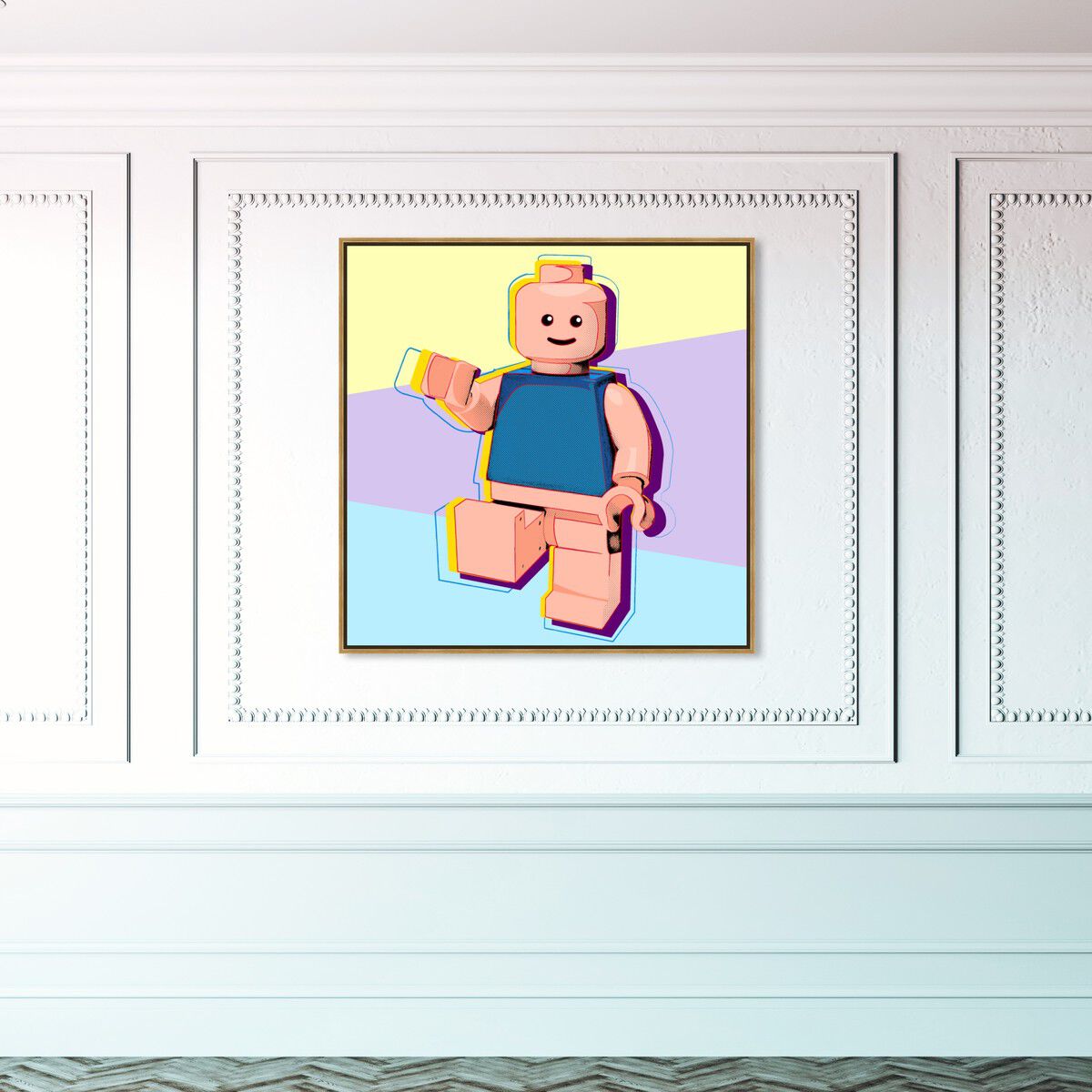 40x40/Framed Canvas/PSGLD