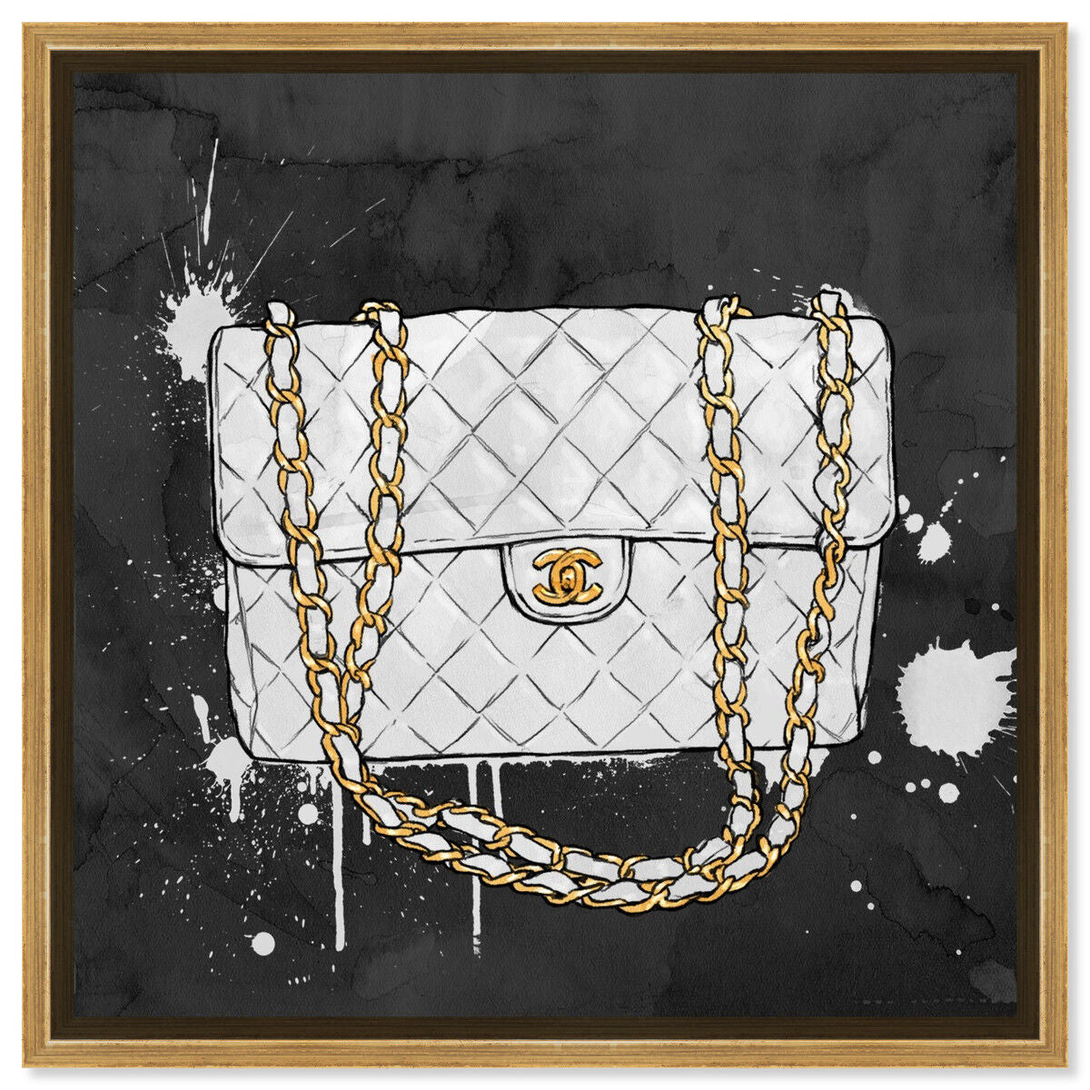 40x40/Framed Canvas/PSGLD