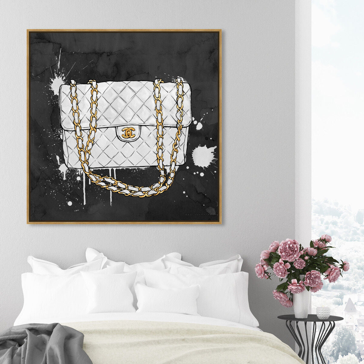 40x40/Framed Canvas/PSGLD
