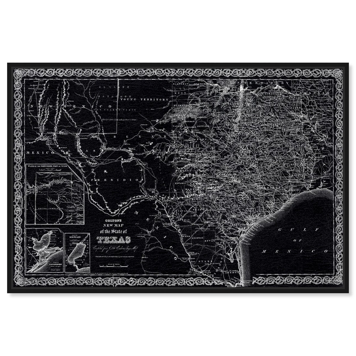 Texas Map 1869
