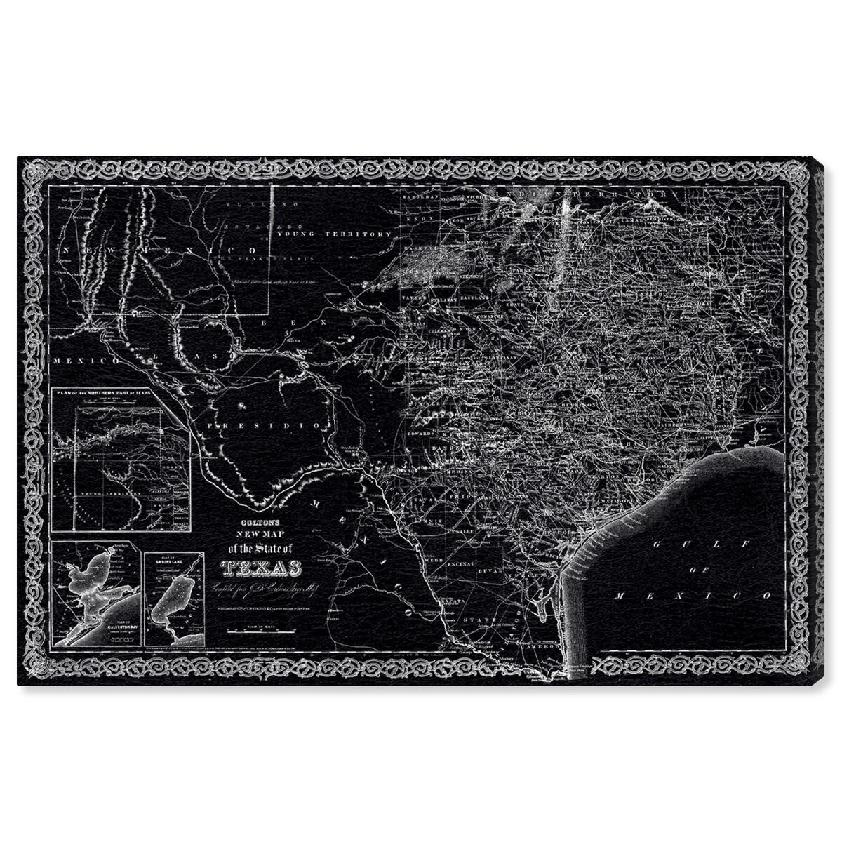 Texas Map 1869
