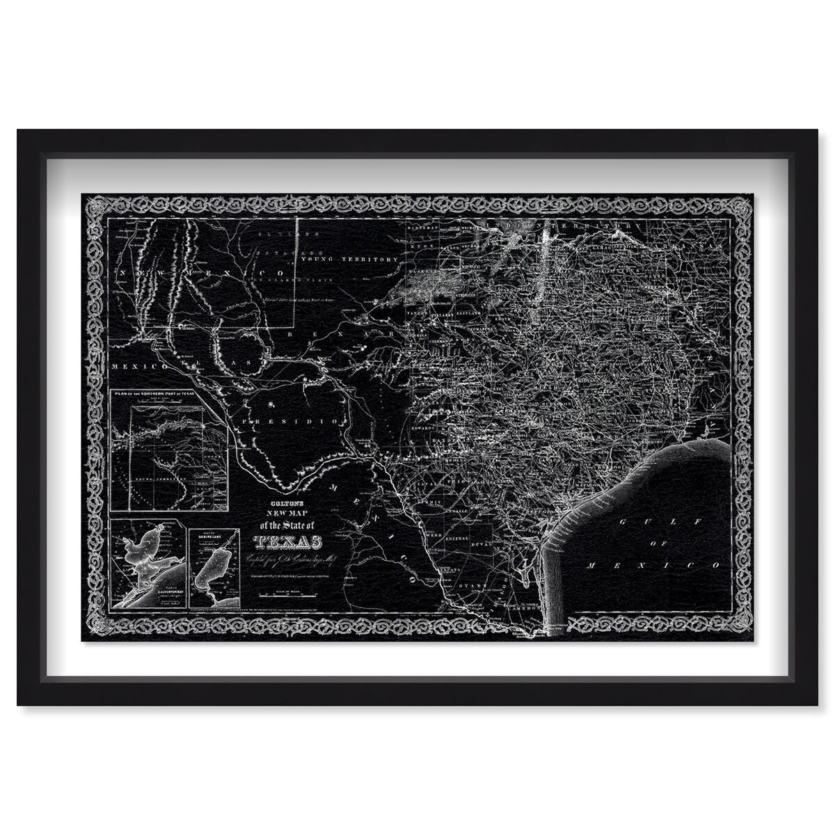Texas Map 1869
