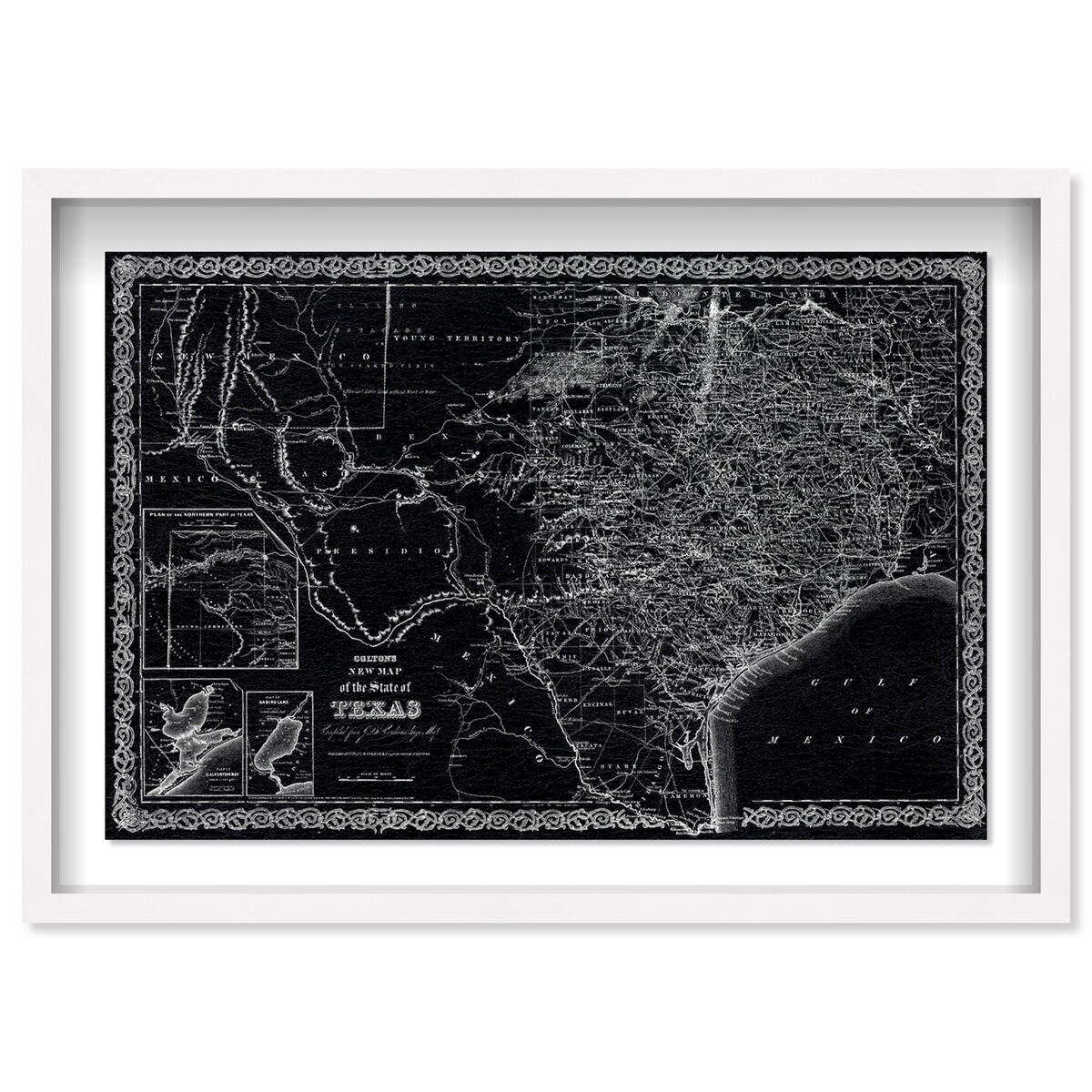 Texas Map 1869