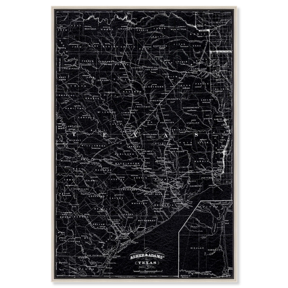 Texas Map 1874