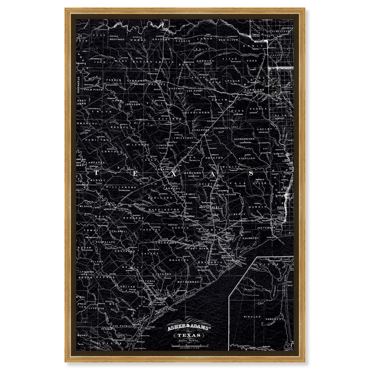 Texas Map 1874