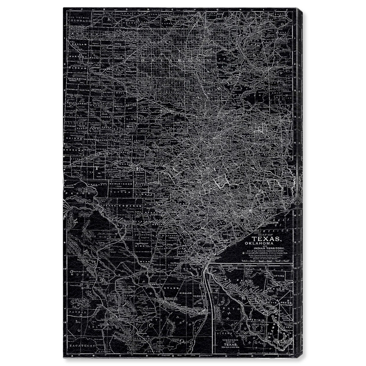 Texas Map 1891