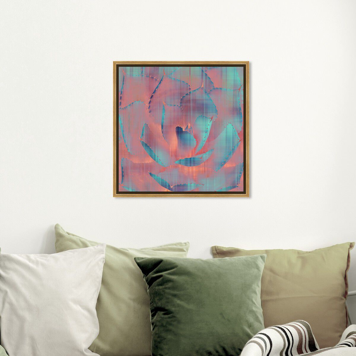 40x40/Framed Canvas/PSGLD