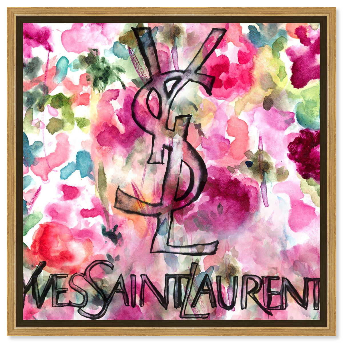 40x40/Framed Canvas/PSGLD