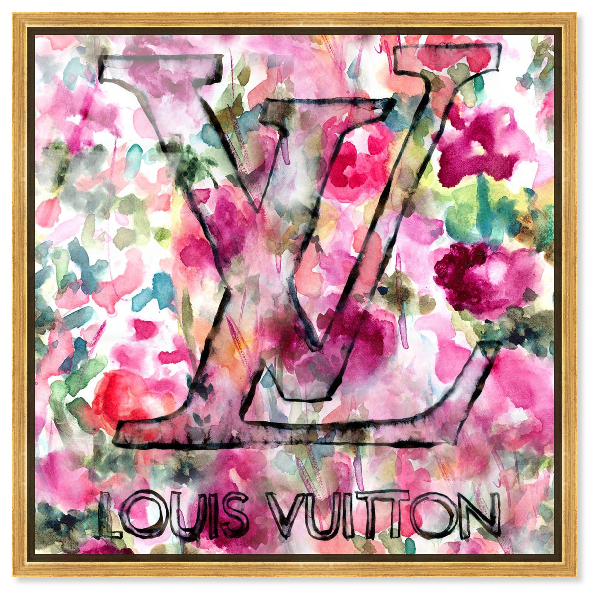 LV Garden: Fashion Inspired Floral Wall Art | Oliver Gal