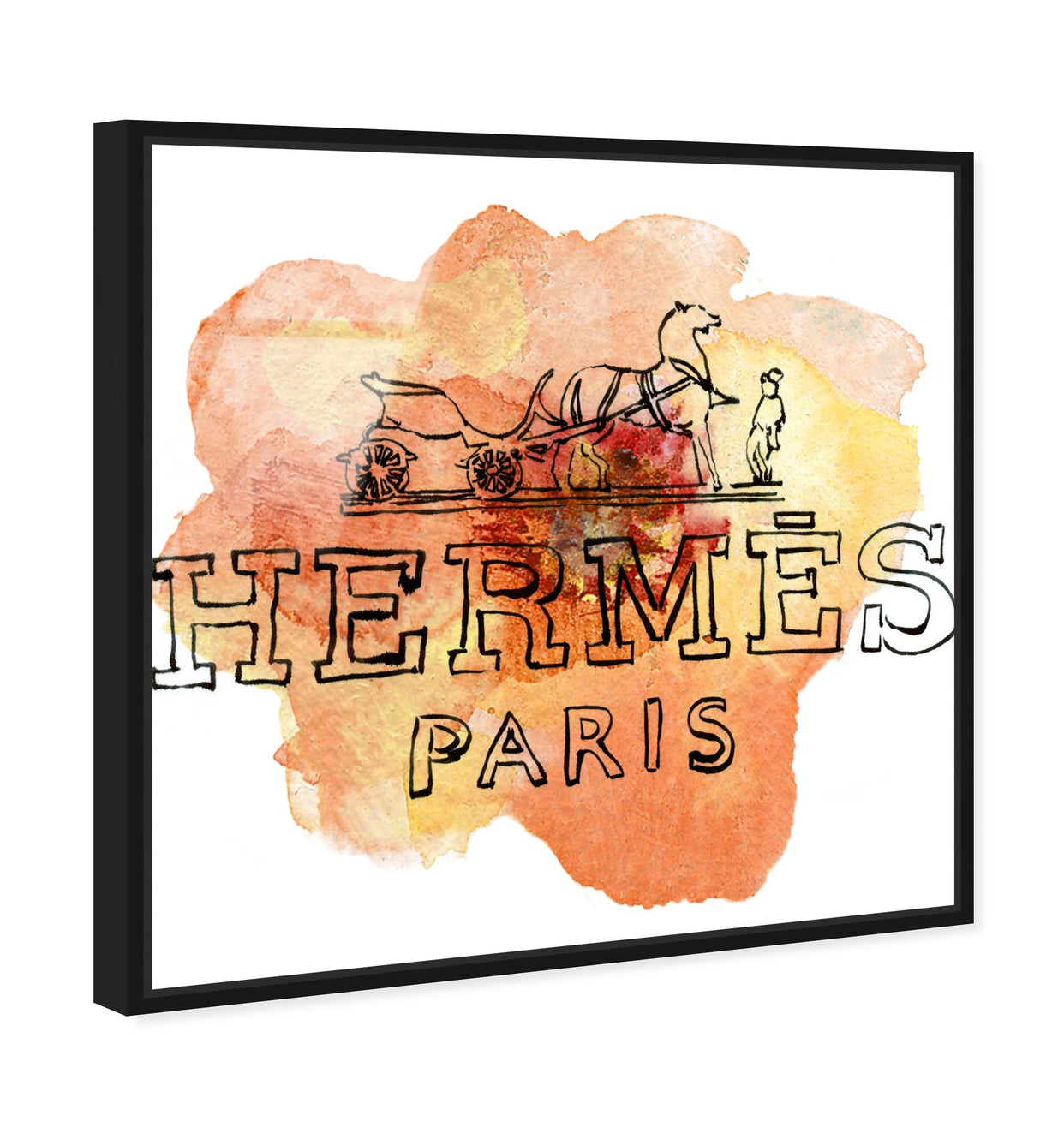 Orange Paris | Fashion Wall Art | Oliver Gal