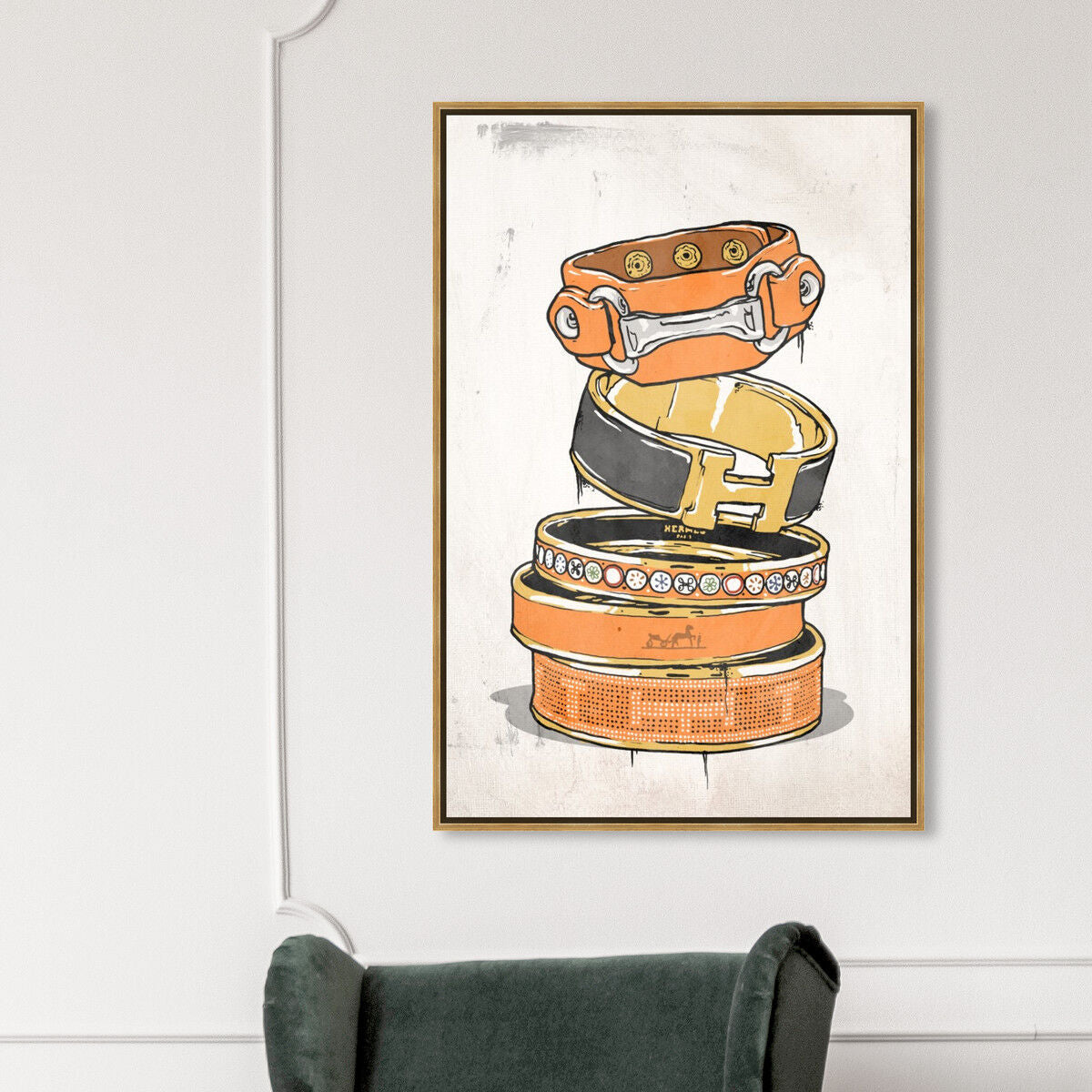 36x54/Framed Canvas/PSGLD
