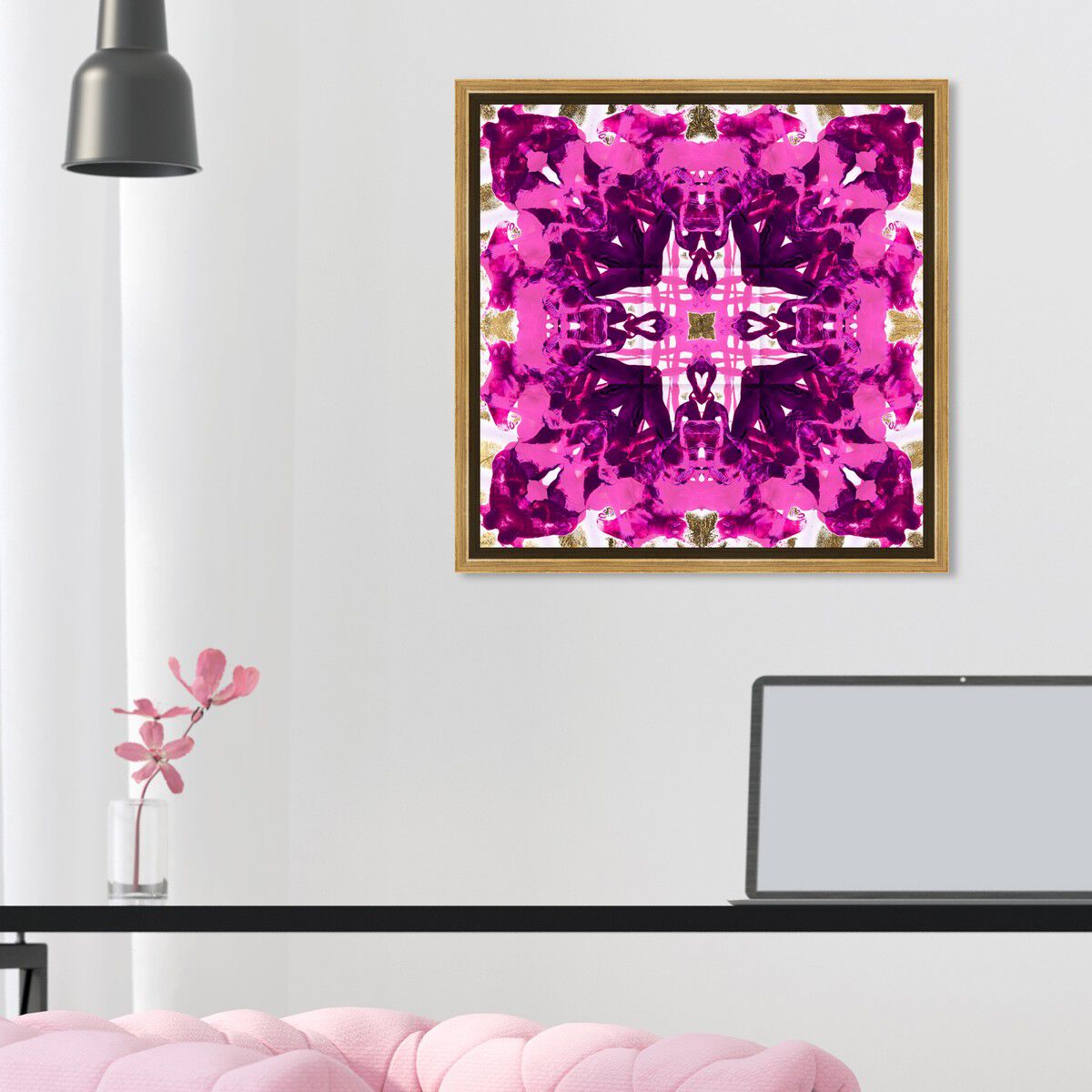 40x40/Framed Canvas/PSGLD