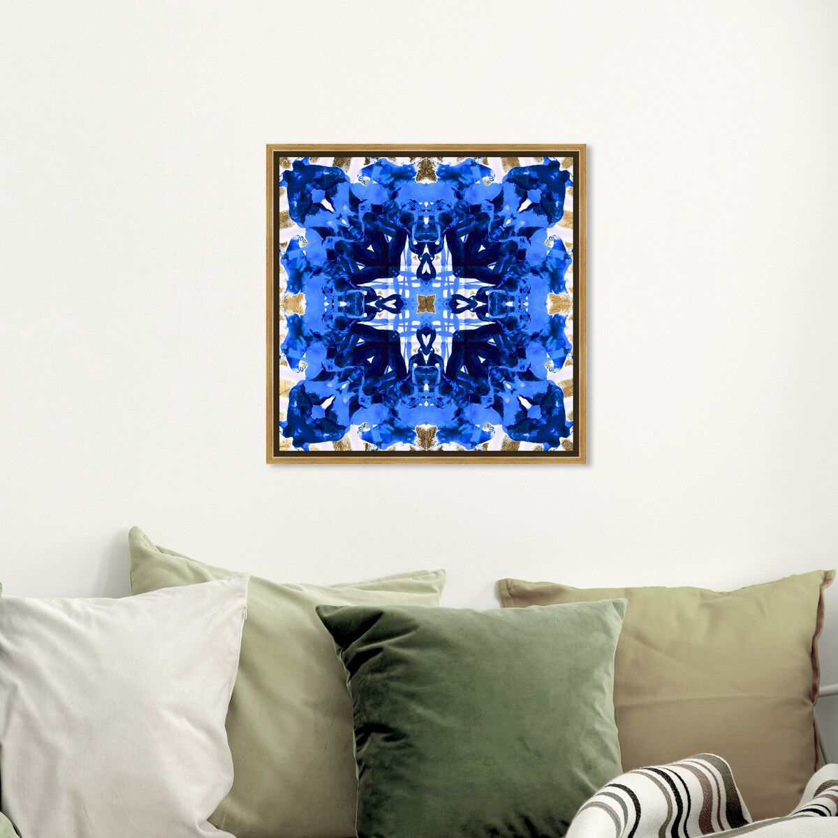 40x40/Framed Canvas/PSGLD