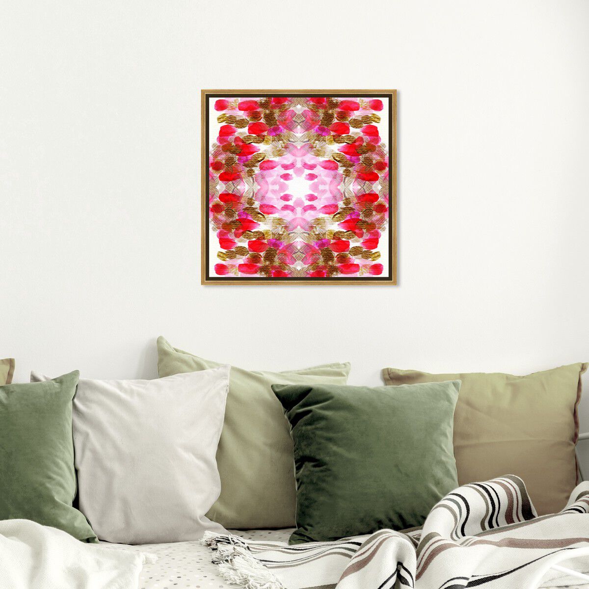 40x40/Framed Canvas/PSGLD