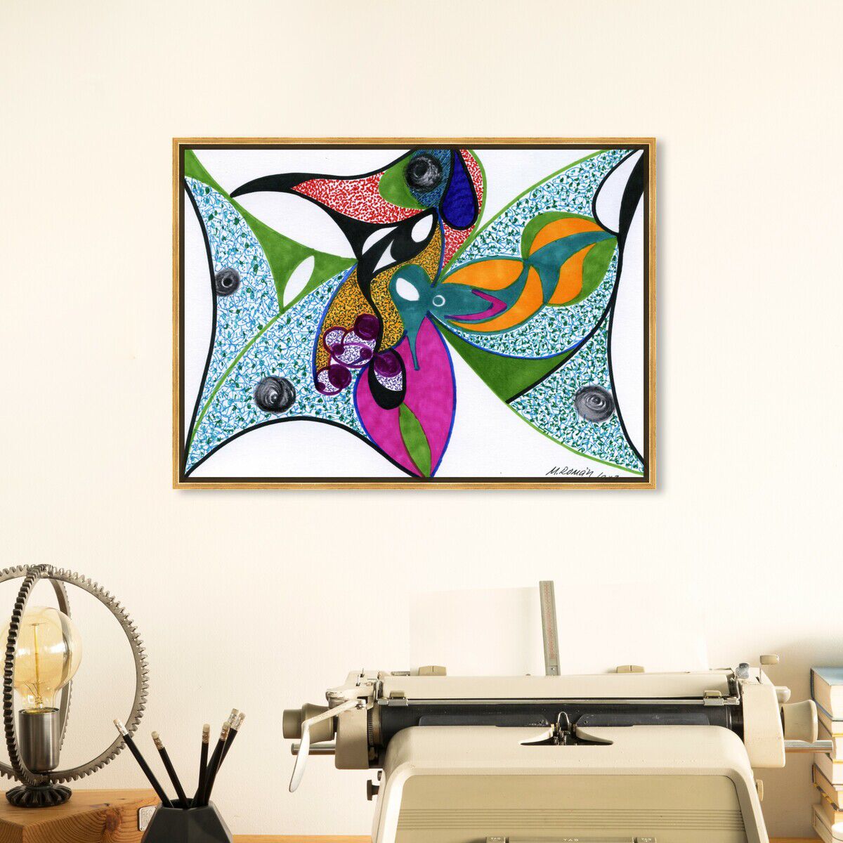 45x36/Framed Canvas/PSGLD
