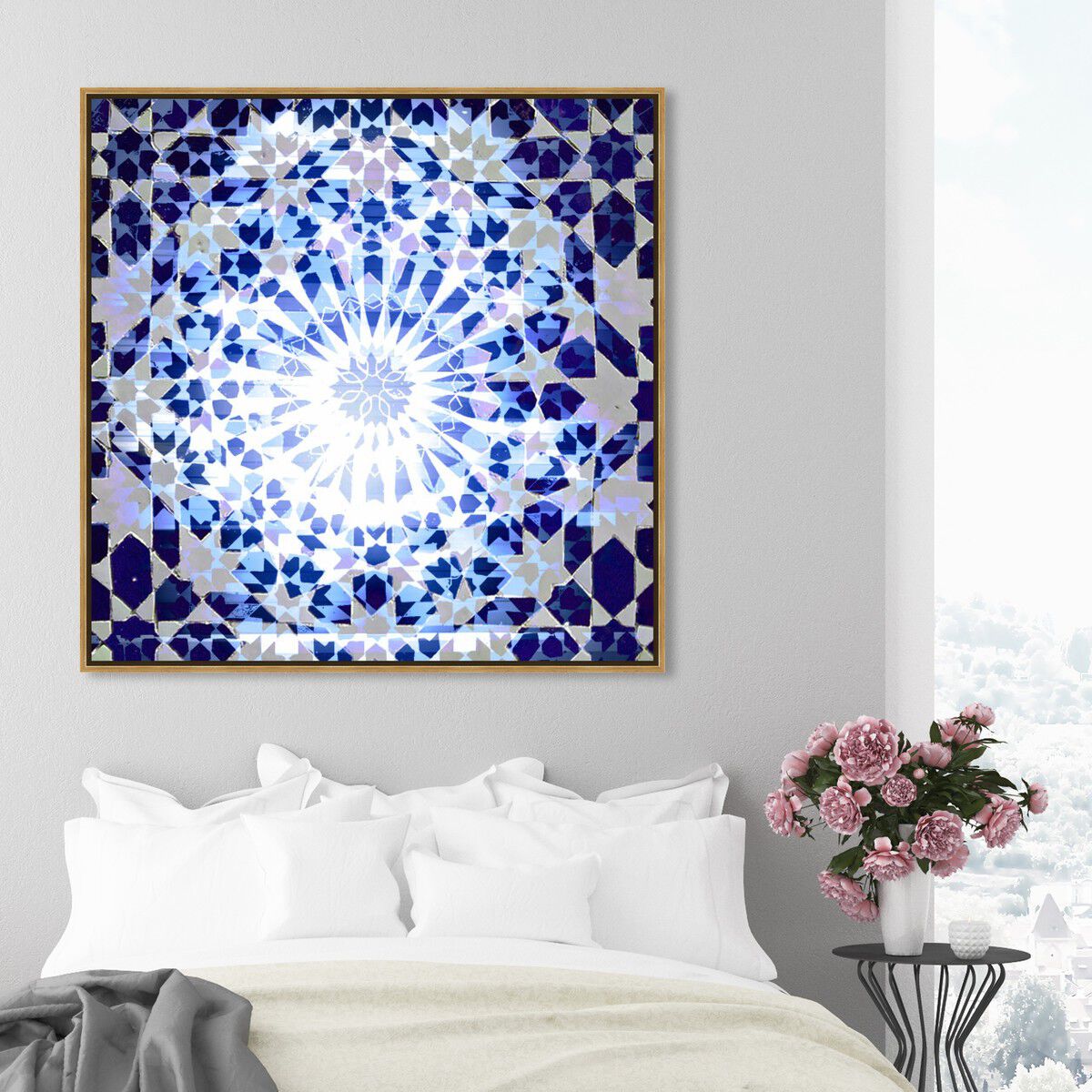 40x40/Framed Canvas/PSGLD