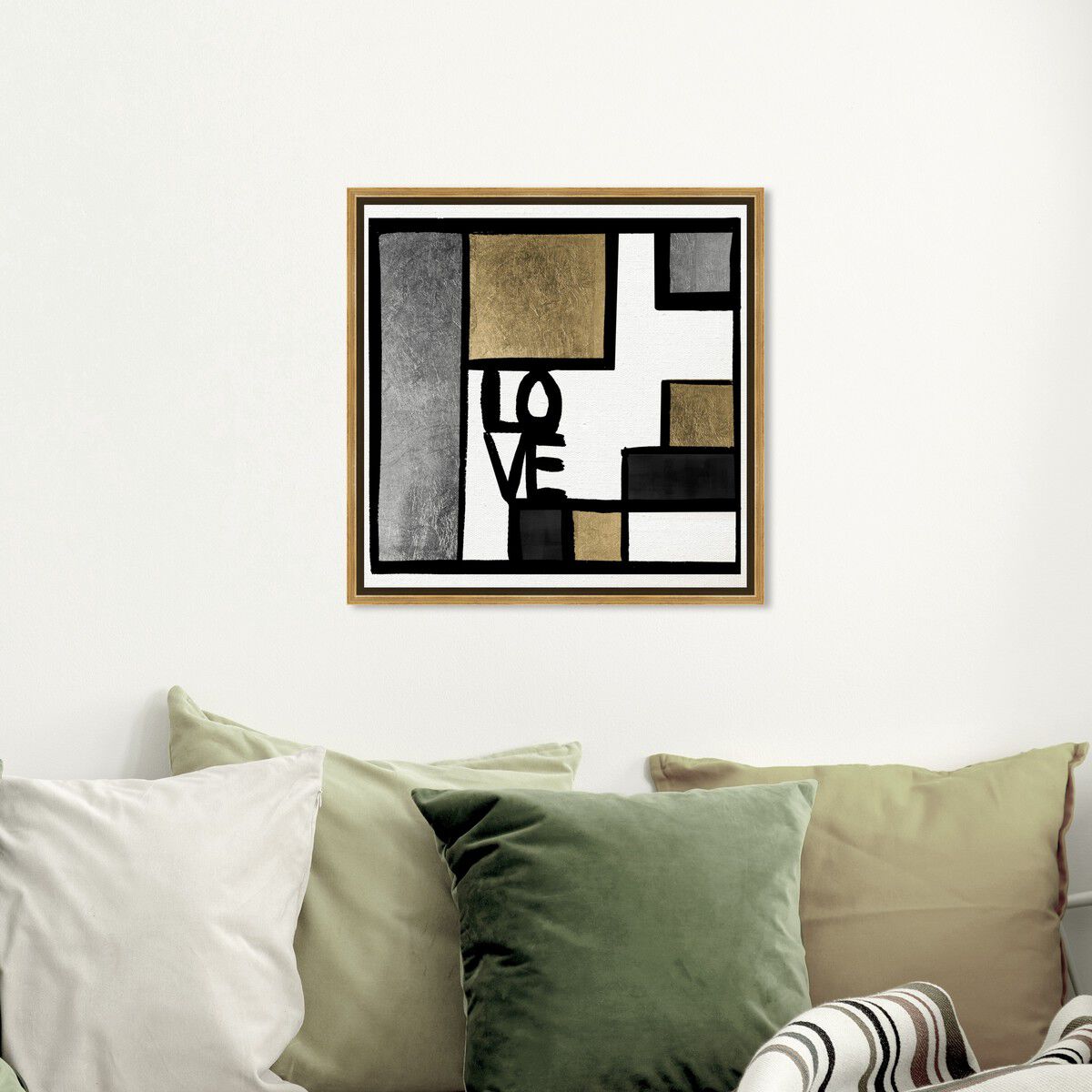 40x40/Framed Canvas/PSGLD