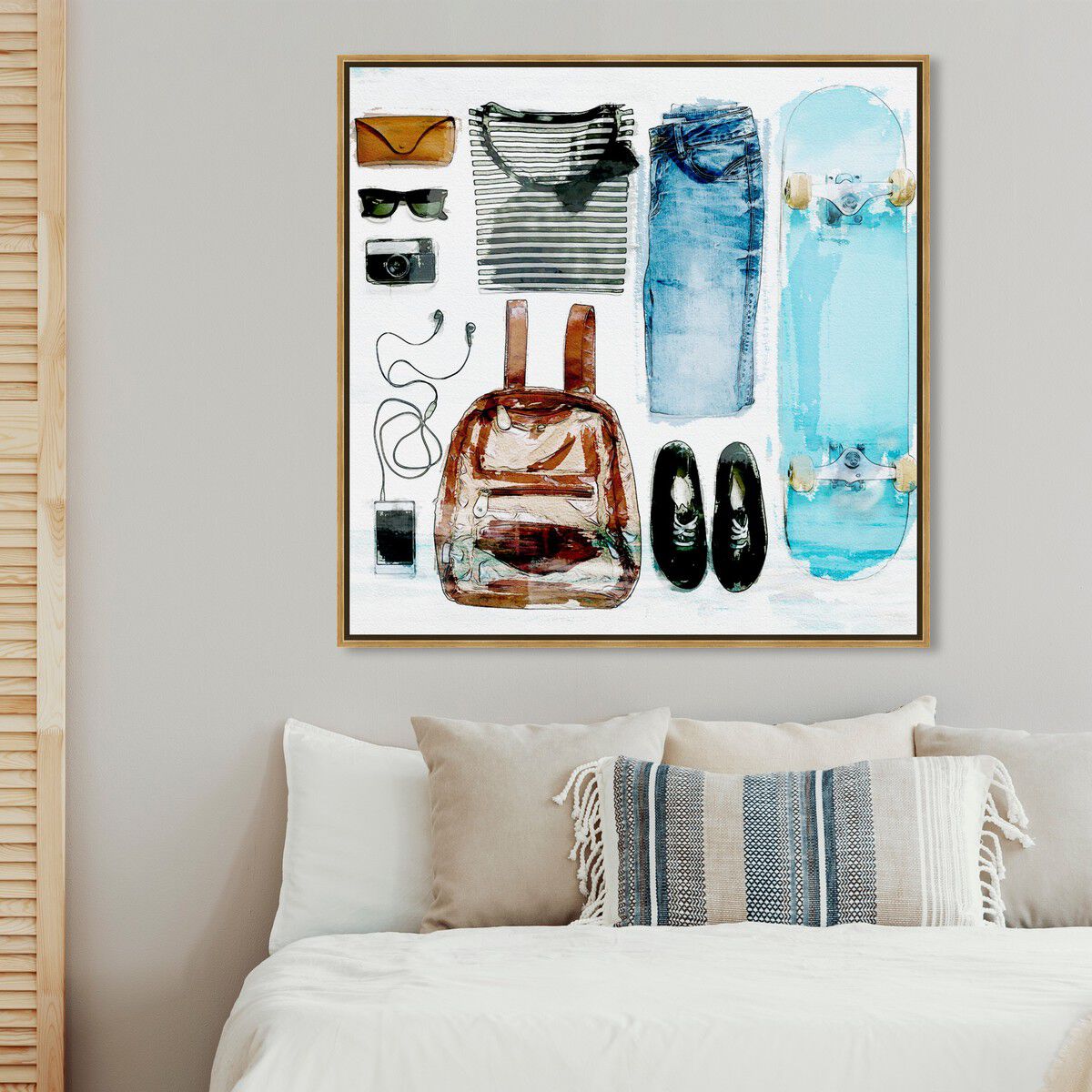 40x40/Framed Canvas/PSGLD