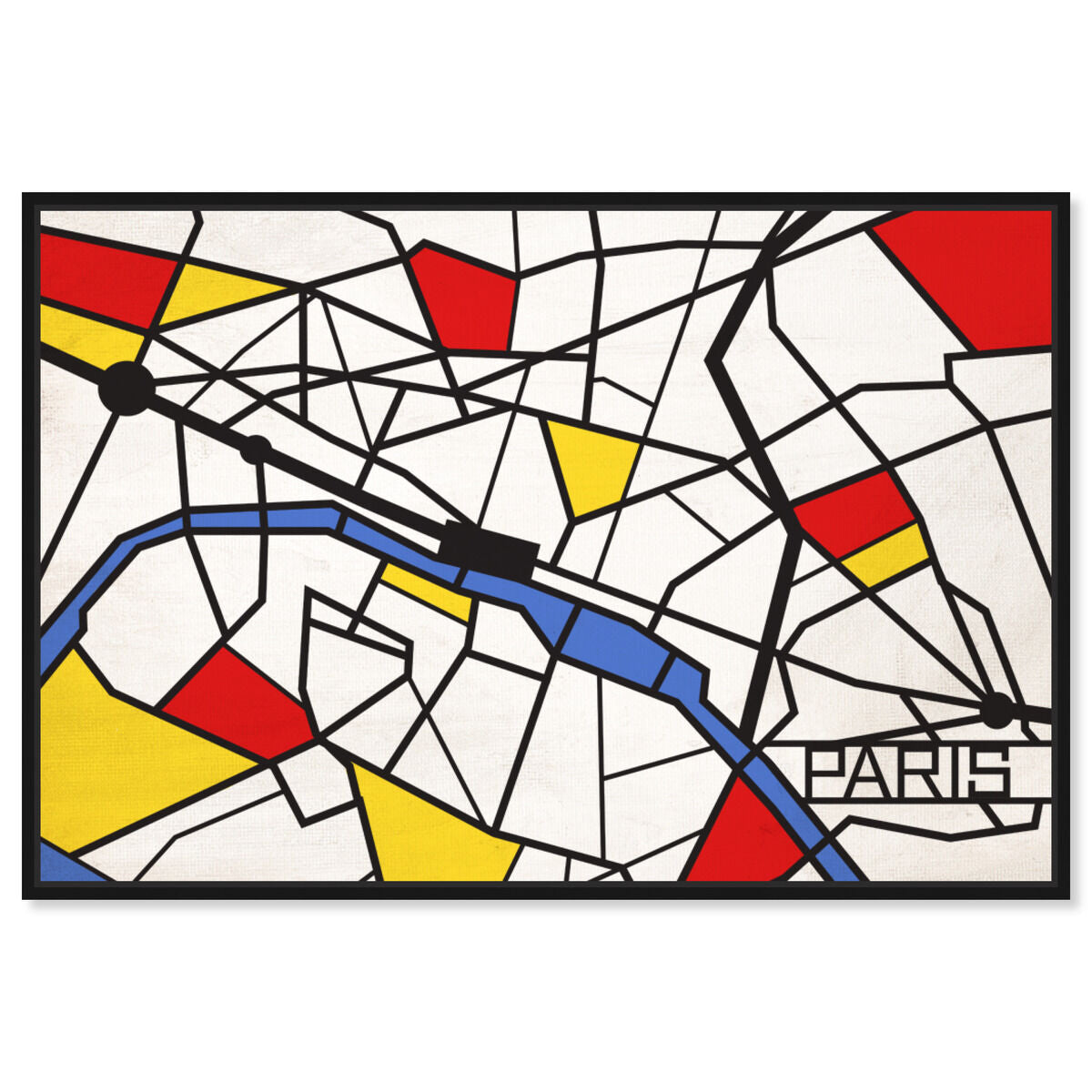 Paris Solid Color Map
