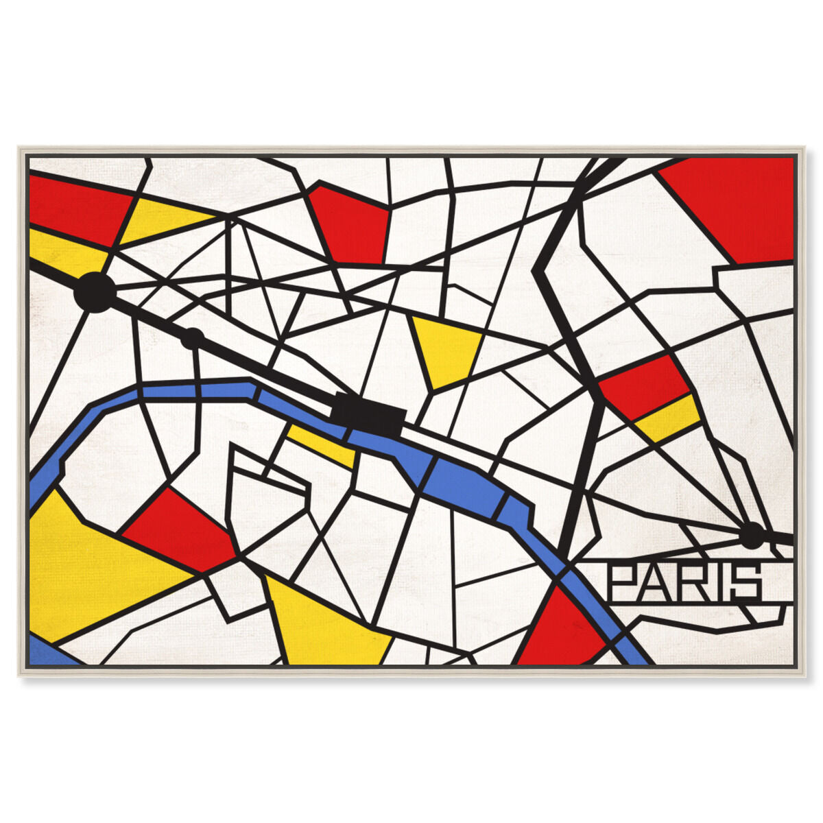 Paris Solid Color Map