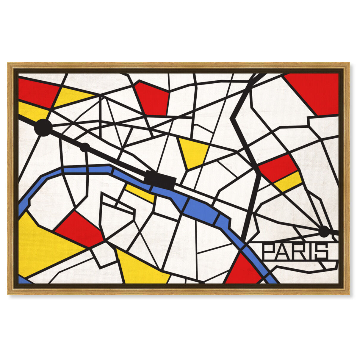 Paris Solid Color Map