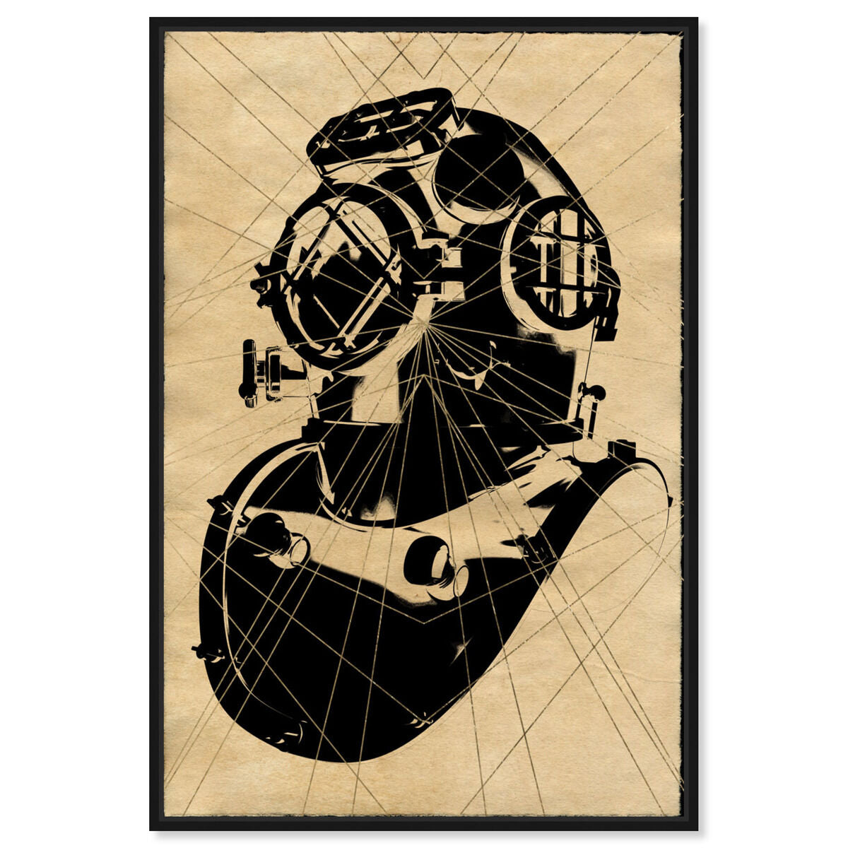 Dive Helmet Print