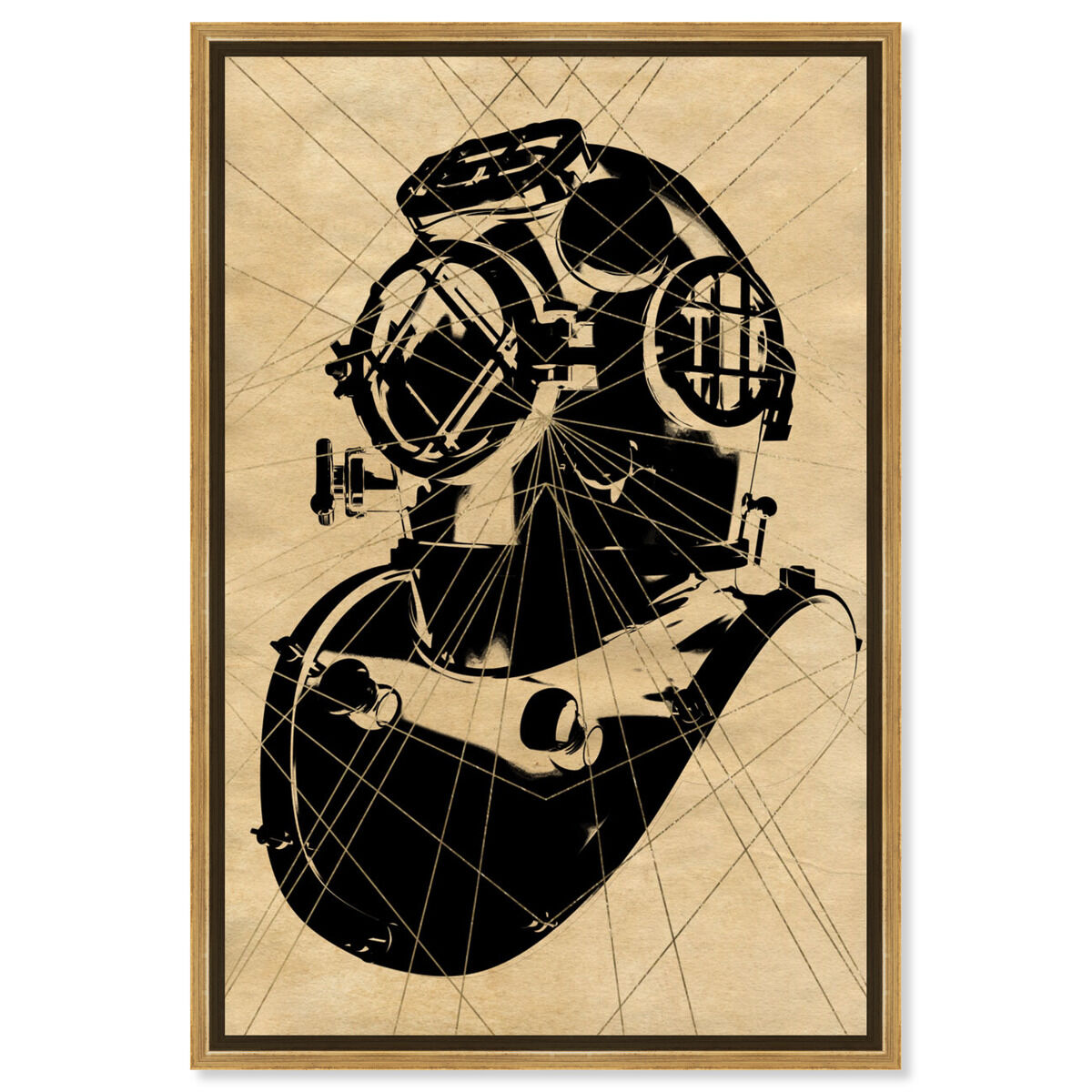 Dive Helmet Print