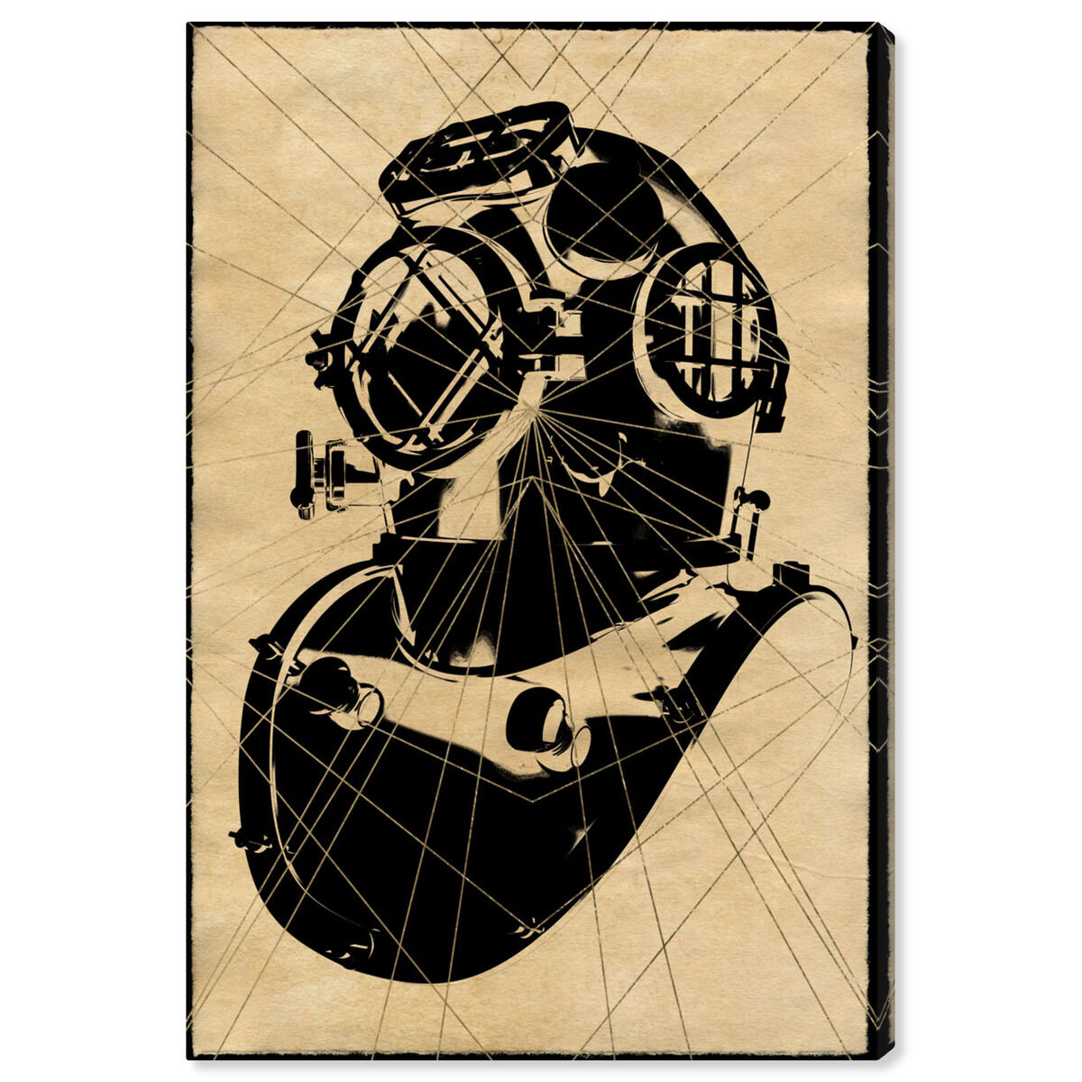 Dive Helmet Print