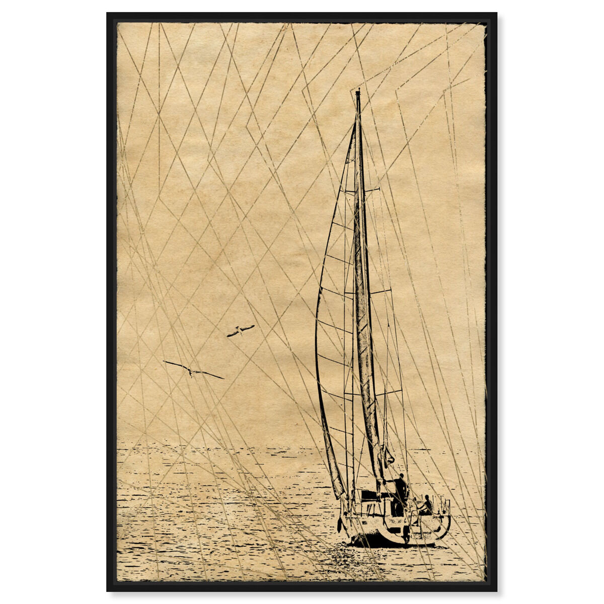 Out At Sea Print