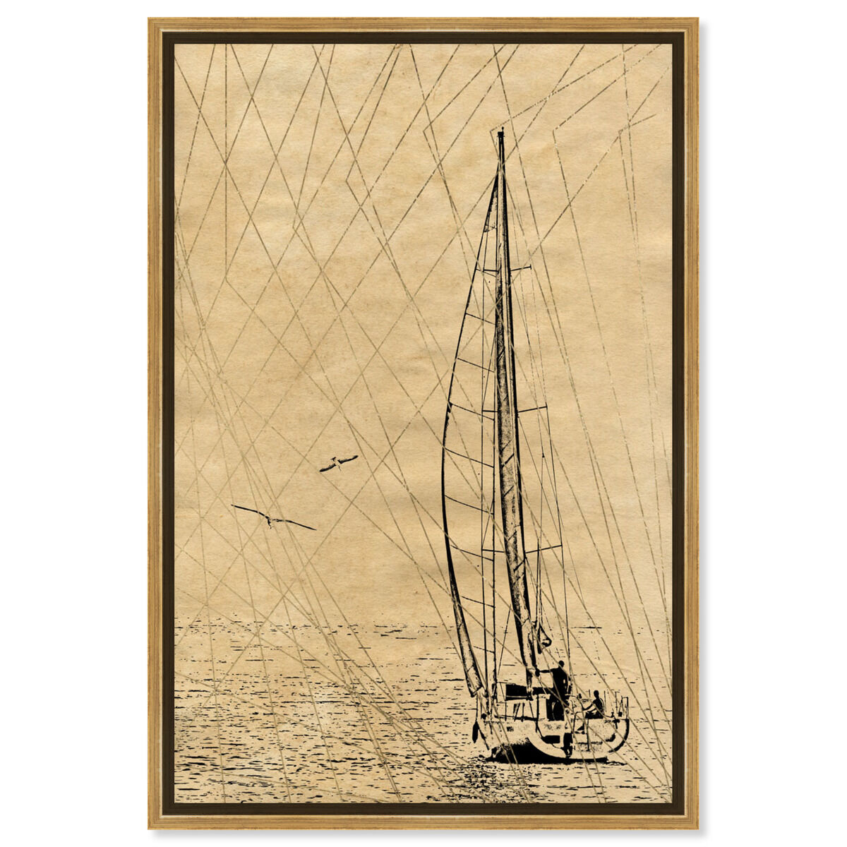 Out At Sea Print