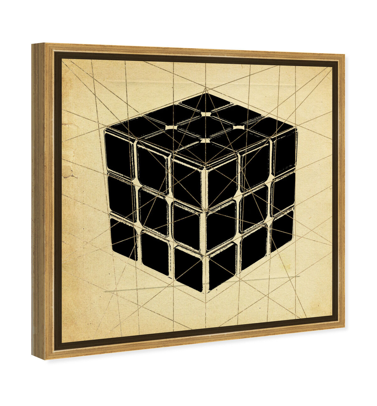 40x40/Framed Canvas/PSGLD