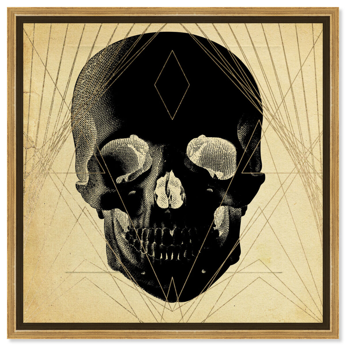 40x40/Framed Canvas/PSGLD