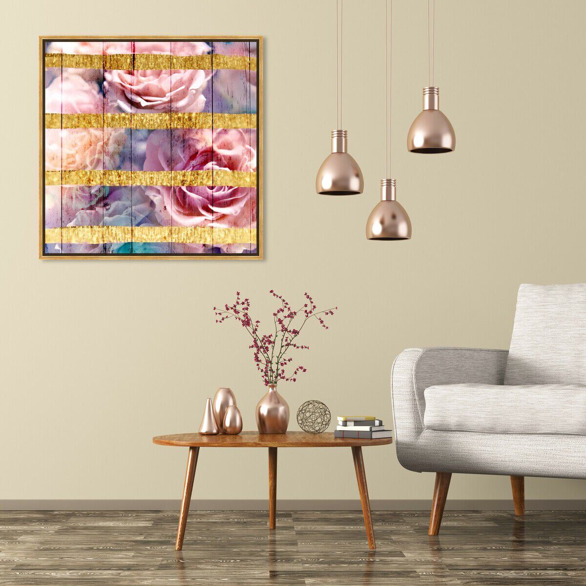 40x40/Framed Canvas/PSGLD