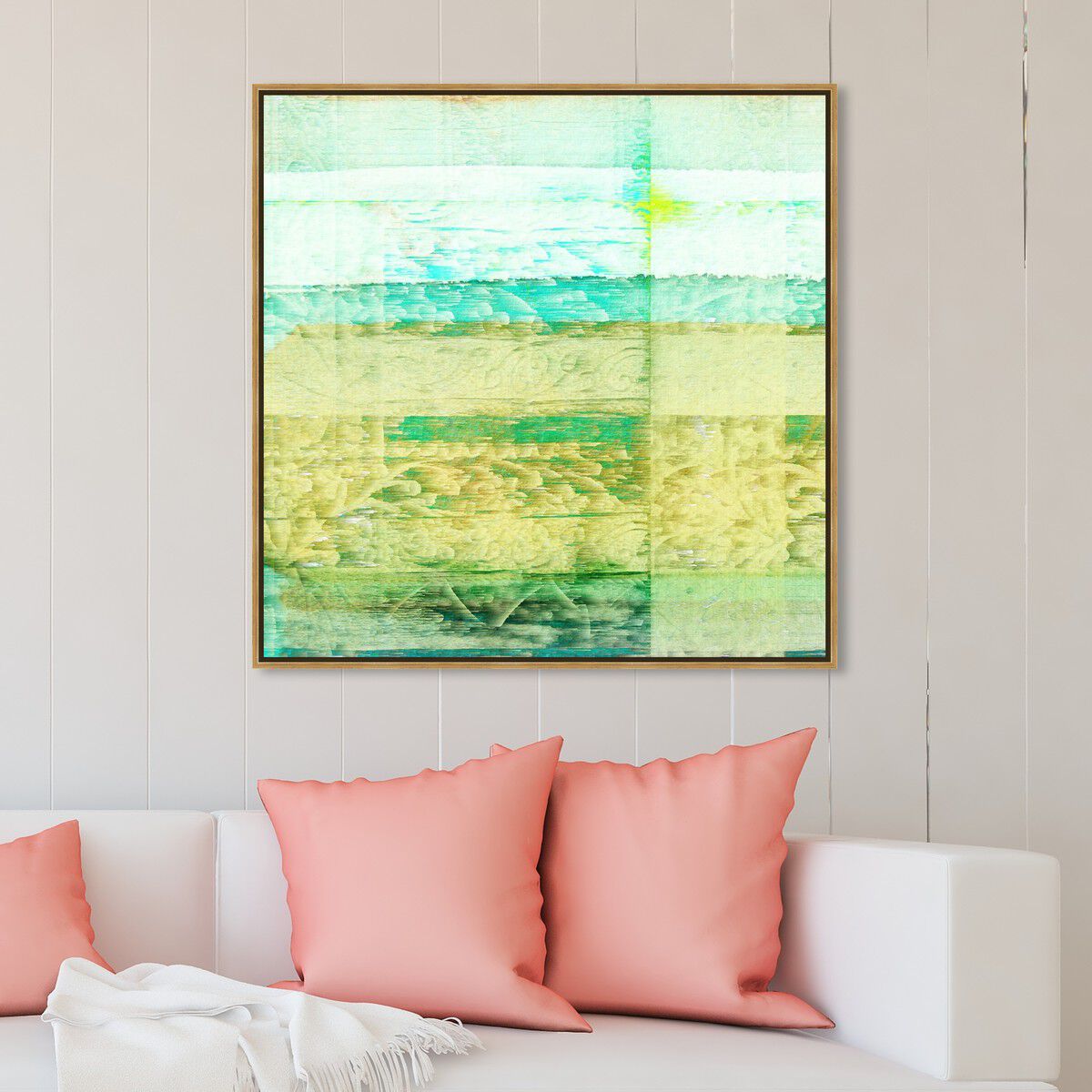 40x40/Framed Canvas/PSGLD