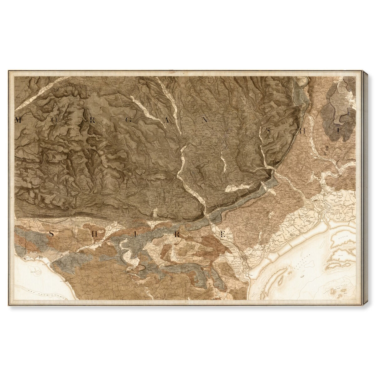 Cardiff 1856 Map