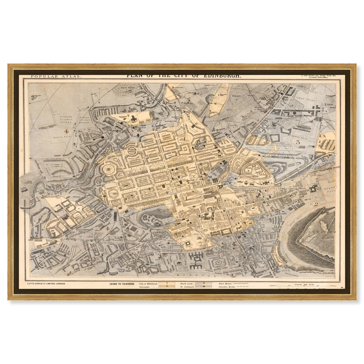 Edinburgh 1883 Map
