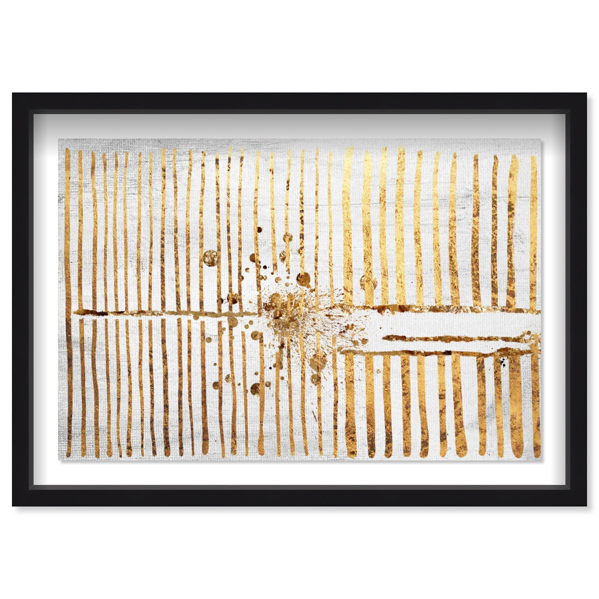 Love Force Field Gold | Abstract Wall Art by Oliver Gal