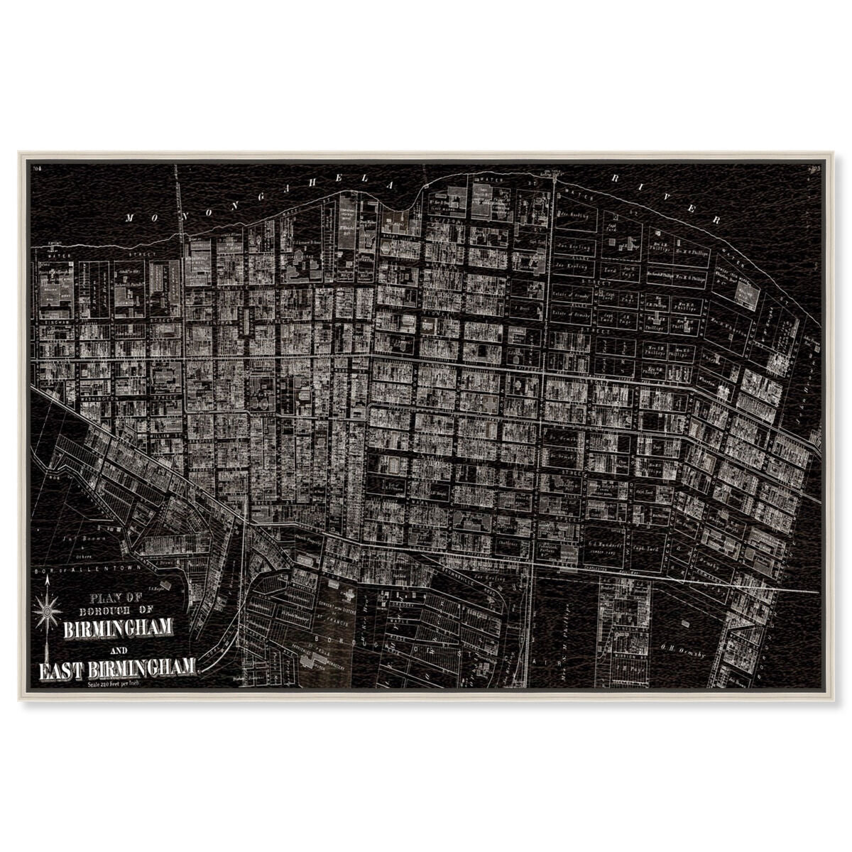 Birmingham, E Birmingham 1872 Map