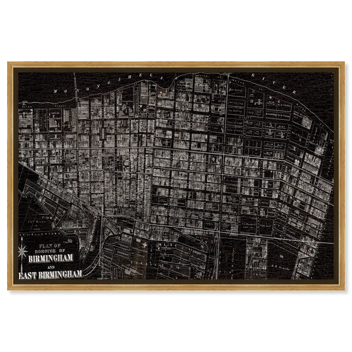 Birmingham, E Birmingham 1872 Map