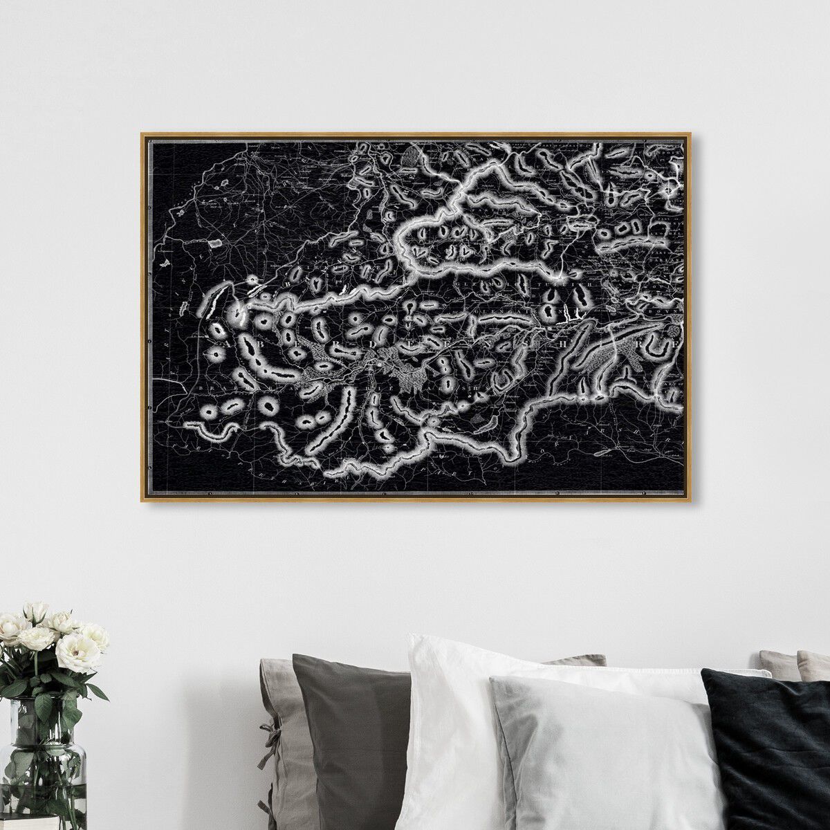 54x36/Framed Canvas/PSGLD