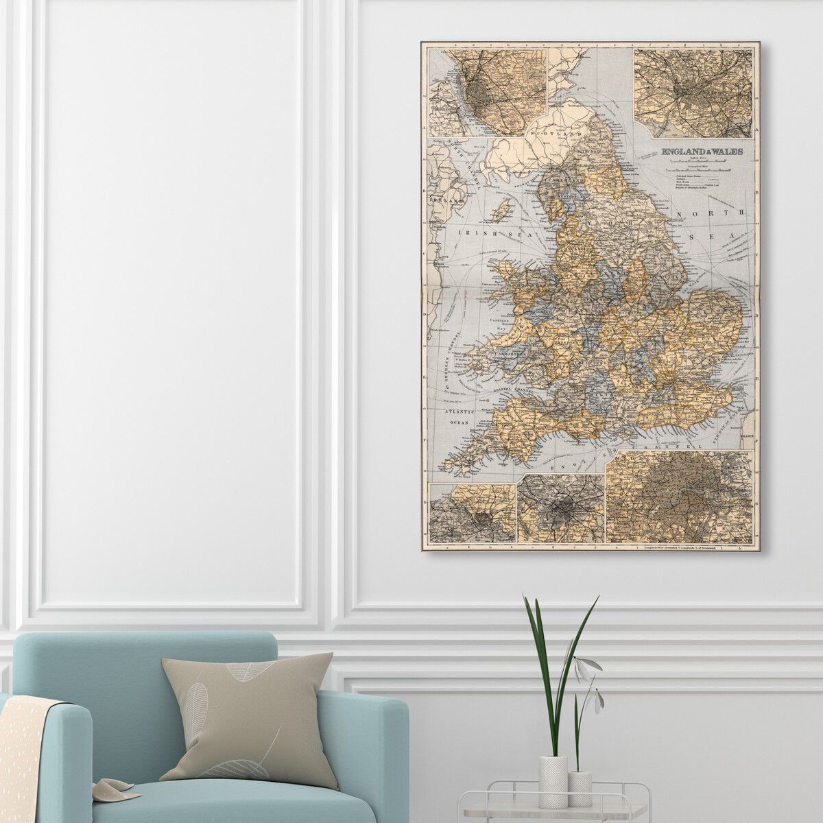 England and Wales 1892 Map