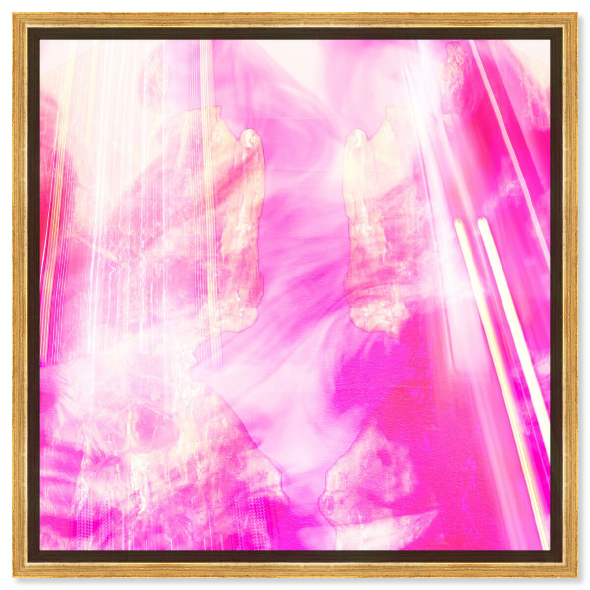 40x40/Framed Canvas/PSGLD