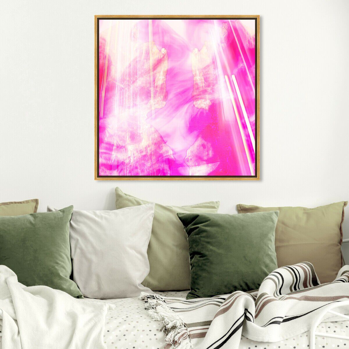 40x40/Framed Canvas/PSGLD