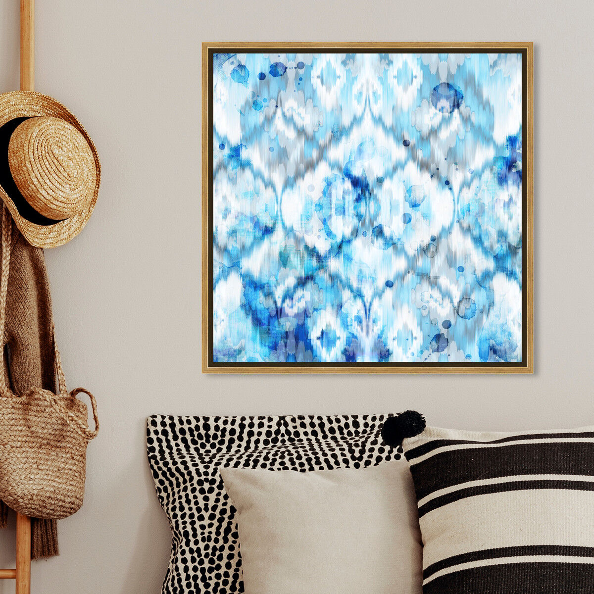 40x40/Framed Canvas/PSGLD