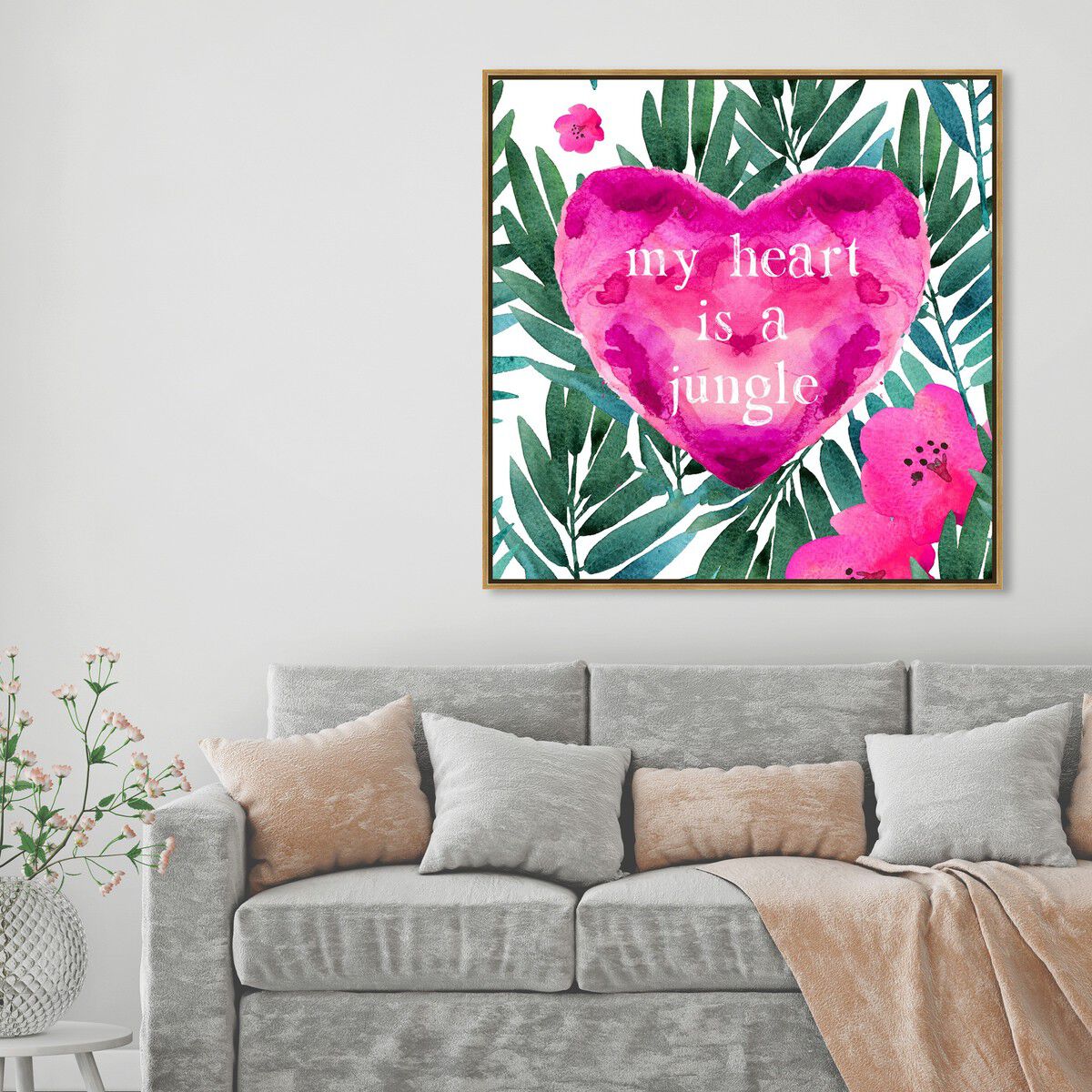 40x40/Framed Canvas/PSGLD