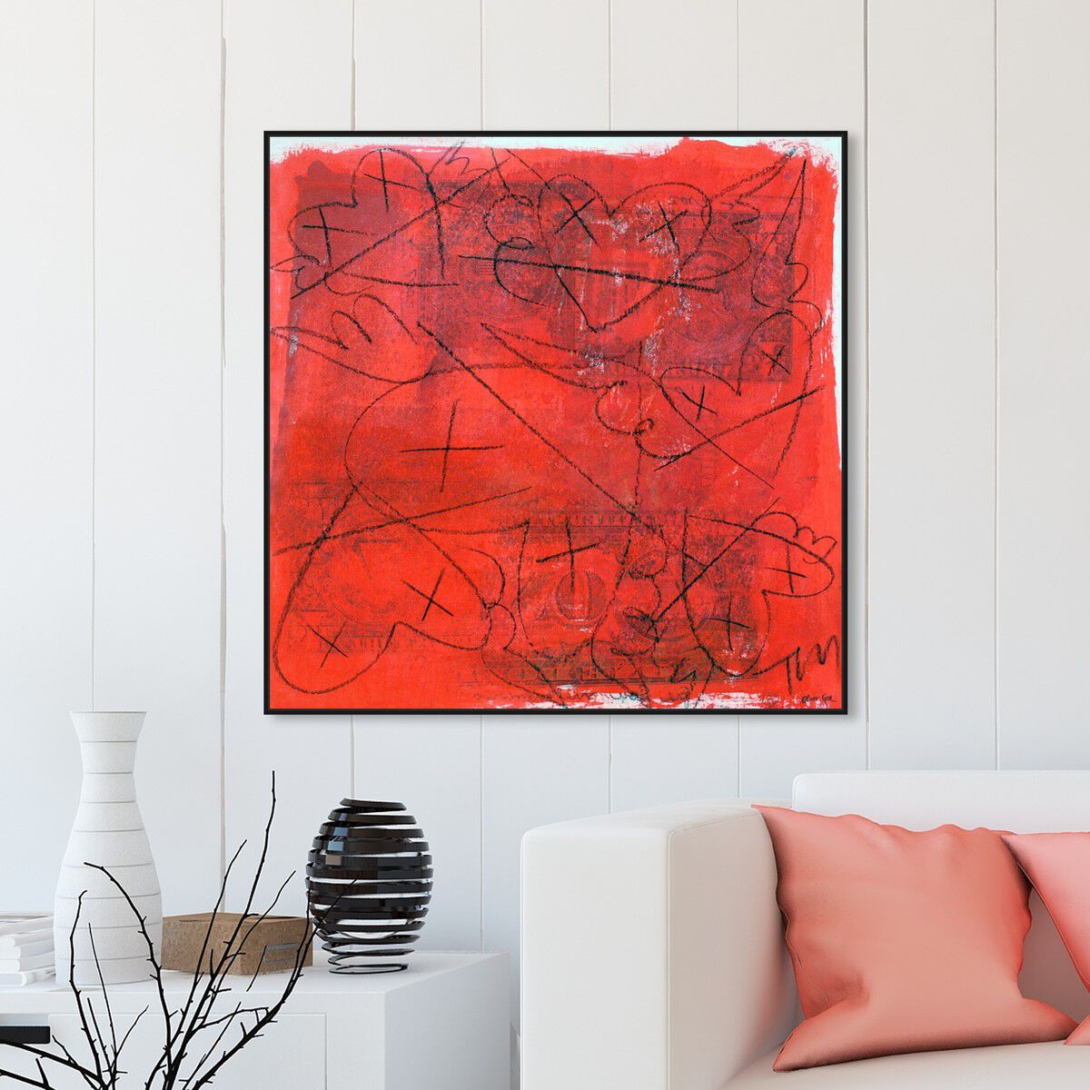 40x40/Framed Canvas/BFL