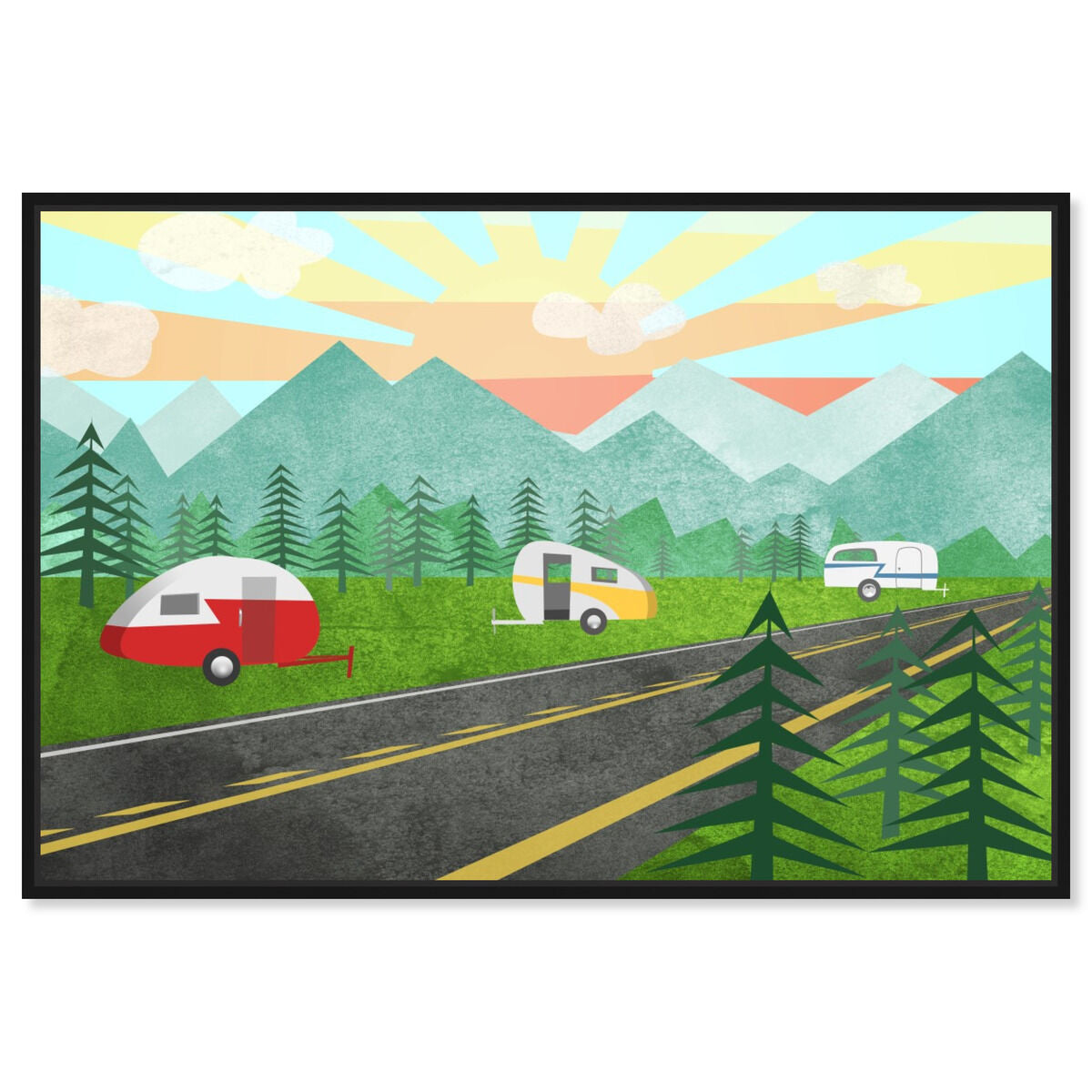 54x36/Framed Canvas/BFL